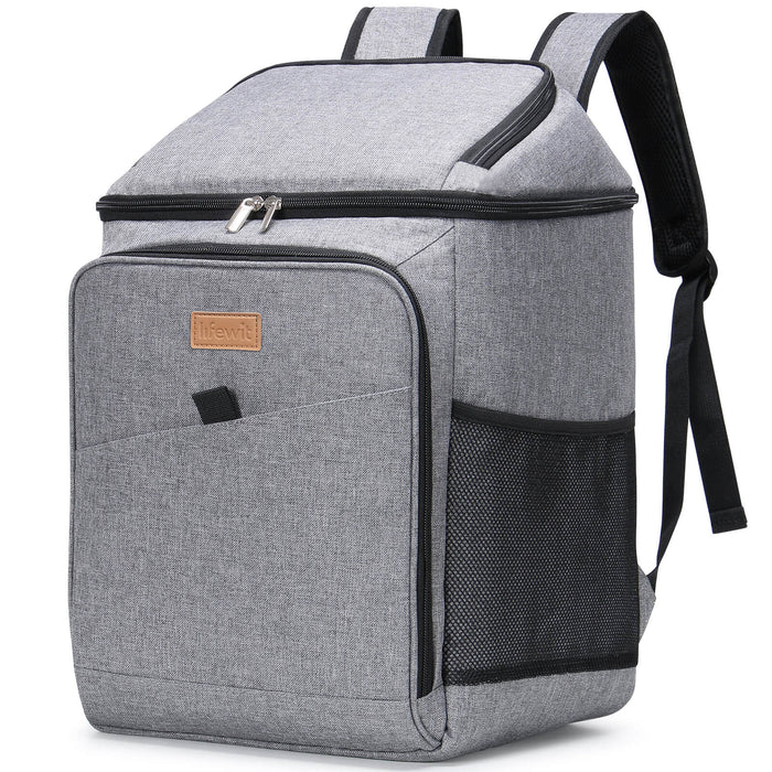 Lifewit 24-Can (15L) Large Lunch Bag Insulated Lunch Box Soft Cooler, Black  - Walmart.com